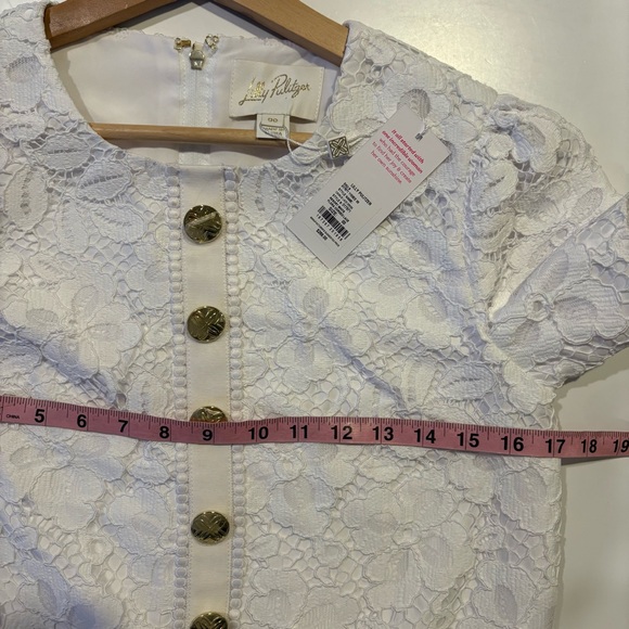 Lilly Pulitzer‎ || Camalie Lace Shift Mini Dress White 00 NWT Bridal Graduation - Picture 8 of 10